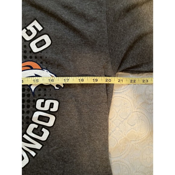 Super Bowl 50 Shirt Carolina Panthers Denver Broncos Gray NWT Size Large - Picture 6 of 7